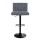 Artiss 2x Vintage Grey Bar Stools, Faux Leather, Gas Lift, 360° Swivel, High Back, Adjustable Height, Chrome Finish