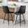 Artiss 2x Bar Stools Black - Diamond Design, PU Leather, 67cm Seat, Metal Footrest, 120kg Capacity, Easy Assembly