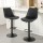 Artiss 2x Black Diamond Leather Bar Stools - Adjustable Swivel Gas Lift, Ergonomic Design, 120kg Capacity, Easy Assembly