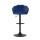 Artiss Nessah Bar Stools, Velvet Upholstery, 4-Pack, Blue, Adjustable Height, 360° Swivel, Elegant Clam Shell Design