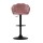 Artiss Nessah Bar Stools, Velvet, Adjustable Height, Pink, 360° Swivel, Elegant Clam Shell Design, Set of 2