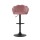 Artiss Bar Stools, Velvet Upholstery, 4x Set, Pink, Adjustable Height, Clam Shell Design, Luxurious Home Seating