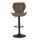 Artiss Frawley Bar Stools - Vintage Brown PU Leather, Swivel Gas Lift, Adjustable Height, 360° Rotatable, Set of 2
