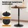 Artiss Adjustable Bar Table: 360° Swivel, Gaslift, 60cm Round MDF, Steel Frame, Rustic Brown/Black, Indoor/Outdoor Use
