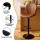 Artiss 4x Brown Shell Leather Bar Stools - Adjustable Height 95-113cm, Swivel Gas Lift, Metal Frame, Anti-Slip Base