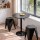 Artiss 3PC Bar Table and Stools Set Black Height Adjustable Swivel Top Stackable Stools for Kitchen Cafe
