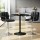 Artiss Bar Table & Stools Set - Black, Adjustable Height, 360° Swivel, MDF & Steel, Indoor/Outdoor, 1-Year Warranty