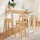 Artiss Elegant Bar Table & Stools Set - Solid Wood & Bamboo, Rattan Seats, Easy Assembly, 1-Year Warranty Included