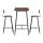 Artiss Industrial Bar Table and Stools Set, Oak & Black, Reinforced Steel Frame, 120kg Capacity, Easy Assembly