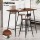 Artiss Industrial Bar Table and Stools Set, Oak & Black, Reinforced Steel Frame, 120kg Capacity, Easy Assembly