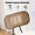 Artiss Set of 2 Bar Stools Kitchen Counter Chairs Rattan Backrest PU Leather Walnut Frame 64cm Beige