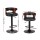 Artiss Bar Stools, Faux Leather, Black, Adjustable 61-81cm, Set of 4 - Contemporary Style for Any Space