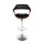 Artiss Selina Black Bar Stool - PU Leather, Wooden Seat, Chrome Gas Lift, Swivel, Adjustable 90-110cm, 130KG Capacity