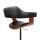 Artiss Selina Black Bar Stool - PU Leather, Wooden Seat, Chrome Gas Lift, Swivel, Adjustable 90-110cm, 130KG Capacity