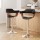 Artiss 2x Selina Bar Stools - Swivel PU Leather, Chrome Base, Gas Lift, Armrest, 90-110cm Adjustable Height, Black