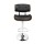 Artiss Bar Stools, PU Leather, 51x45x96-117cm, Black/Wood, Elegant Design, Comfortable Seating, Chrome Finish