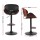 Artiss Joyce 4x Black Bar Stools - Adjustable Gas Lift, Padded Leather, 360° Swivel, Stylish & Durable Design
