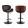 Artiss Joyce 4x Black Bar Stools - Adjustable Gas Lift, Padded Leather, 360° Swivel, Stylish & Durable Design