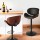 Artiss Joyce 4x Black Bar Stools - Adjustable Gas Lift, Padded Leather, 360° Swivel, Stylish & Durable Design