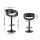 Artiss Ambrus Bar Stools - Adjustable Gas Lift, PU Leather, Armrests, 360° Swivel, Contemporary Design