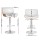 Artiss Galina Bar Stools, PU Leather, Bentwood, White, Adjustable Height 63-83cm, 360° Swivel, Contemporary Style