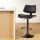 Artiss Quilla Bar Stool Black PU Leather and Bentwood, Adjustable Gas Lift Swivel Kitchen Dining Chair 56-78cm
