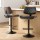 Artiss Quilla 2x Bar Stools Black PU Leather, Bentwood, Gas Lift, Swivel Kitchen Dining Chairs, 56-78cm Adjustable