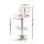Artiss Quilla Bar Stool White PU Leather and Bentwood, Adjustable Gas Lift, Swivel Kitchen Dining Chair 93-115cm