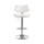 Artiss Quilla Bar Stool White PU Leather and Bentwood, Adjustable Gas Lift, Swivel Kitchen Dining Chair 93-115cm