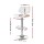 Artiss Quilla 2x Bar Stools White PU Leather, Bentwood, Gas Lift, Swivel Kitchen Dining Chairs, 56.5-78.5cm Height