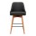 Artiss 2x Bar Stools - Charcoal Swivel Seat, Faux Linen, Plywood Frame, Steel Footrest, 65cm Height, 150kg Capacity