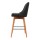 Artiss 2x Bar Stools - Charcoal Swivel Seat, Faux Linen, Plywood Frame, Steel Footrest, 65cm Height, 150kg Capacity