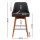 Artiss Set of 4 Bar Stools Swivel Seat Charcoal Wooden Frame with Faux Linen and Padded Backrest, Metal Footrest
