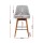 Artiss 2x Swivel Bar Stools - Grey Faux Linen, Wooden Plywood Frame, 65cm Seat Height, Anti-Slip Feet, 150kg Capacity