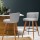 Artiss 2x Bar Stools Grey - Plywood Frame, Faux Linen Seat, Metal Footrest, 66cm Height, Anti-Slip Protectors