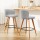 Artiss 2x Bar Stools Grey - Plywood Frame, Faux Linen Seat, Metal Footrest, 66cm Height, Anti-Slip Protectors