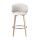Artiss 4x Bar Stools Dining Chairs - Ergonomic PU Leather, Walnut Wood Frame, 65cm Seat Height, Beige, Modern Design