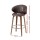 Set of 2 Artiss Bar Stools Dining Chairs PU Leather Walnut Wood 65cm Padded Seat Ergonomic Backrest Brown