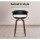 Artiss 2x Swivel Bar Stools - PU Leather Seat, Bentwood Frame, 65cm Height, Anti-Slip, 360° Rotation, Walnut Finish