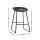 Artiss Ludovic 2x Bar Stools PU Leather Kitchen Dining Chairs, Metal Frame, Footrest, Black, 65cm Seat Height