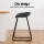 Artiss Ludovic 2x Bar Stools PU Leather Kitchen Dining Chairs, Metal Frame, Footrest, Black, 65cm Seat Height