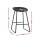 Artiss Ludovic 4x Bar Stools PU Leather Kitchen Dining Chairs, Metal Frame, Footrest, 65cm Seat Height, Black