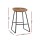 Artiss Ludovic 4x Bar Stools Brown PU Leather 65cm Seat Height Metal Frame with Footrest for Kitchen Dining