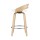 Artiss 2x Swivel Bar Stools White PU Leather, Plywood, Low Back, 64cm Seat, Counter Chairs, Chrome Footrest