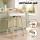 Artiss 2x Swivel Bar Stools White PU Leather, Plywood, Low Back, 64cm Seat, Counter Chairs, Chrome Footrest