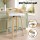 Artiss Set of 4 Swivel Bar Stools, White PU Leather, Low Back, Plywood Legs, 64cm Seat, Modern Dining Chairs