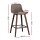 Artiss Bentwood Bar Stools Set of 2 - PU Leather Seat, Walnut Finish, Metal Footrest, Anti-Slip Feet, 130kg Capacity
