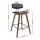 Artiss 4x Bentwood Bar Stools - Walnut Finish, PU Leather Padded Seat, Solid Wood Frame, Anti-Slip Feet, 87cm Height