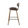 Artiss 4x Bentwood Bar Stools - Walnut Finish, PU Leather Padded Seat, Solid Wood Frame, Anti-Slip Feet, 87cm Height