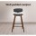 Artiss 4x Bentwood Bar Stools - Walnut Finish, PU Leather Padded Seat, Solid Wood Frame, Anti-Slip Feet, 87cm Height